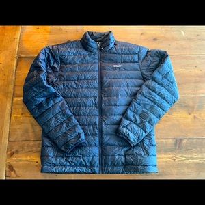 Patagonia Men’s Down Sweater Jacket - size L, Navy